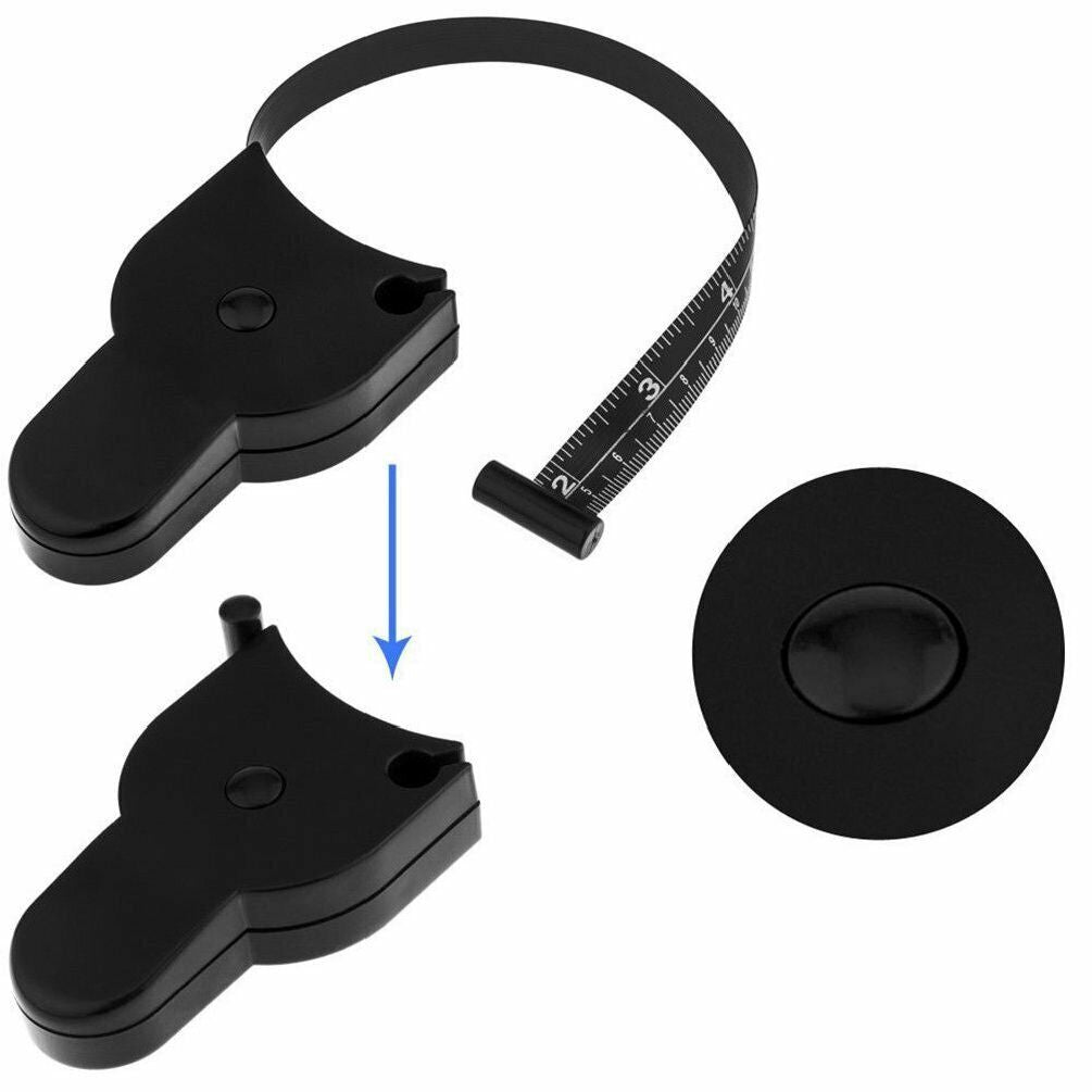 2-Pack Skinfold Body Fat Caliper & Measuring Tape Set BMI Fitness Weight Loss